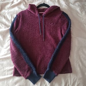 Tommy Hilfiger plush crop pajama hoodie